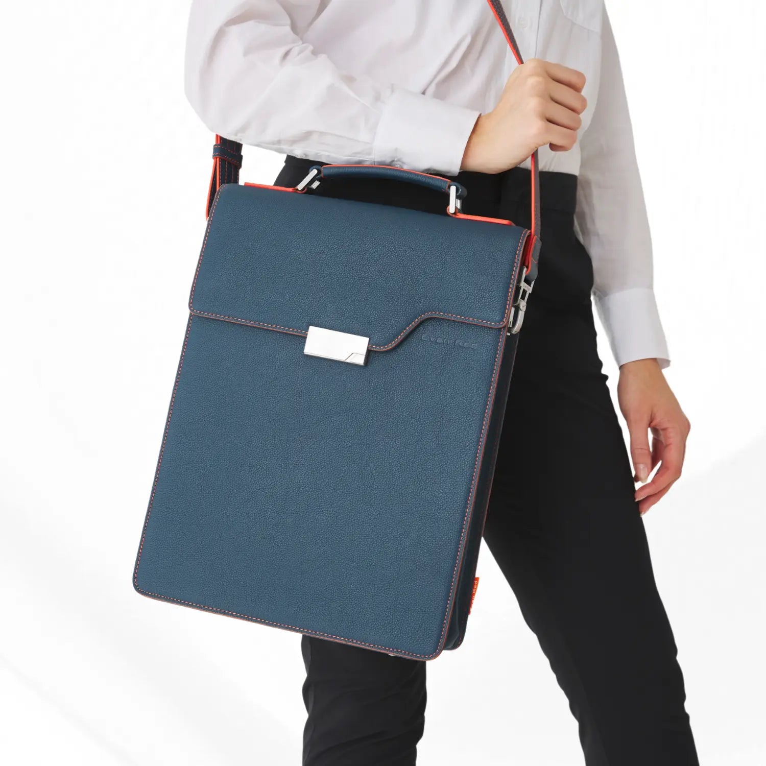 Petrol Blue Evan Red